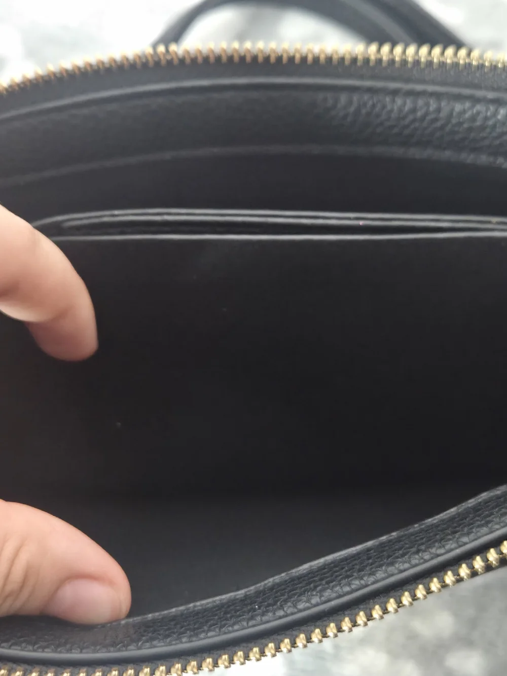Isabelle Los Angeles Crossbody Bag — Black with Gold Hardware